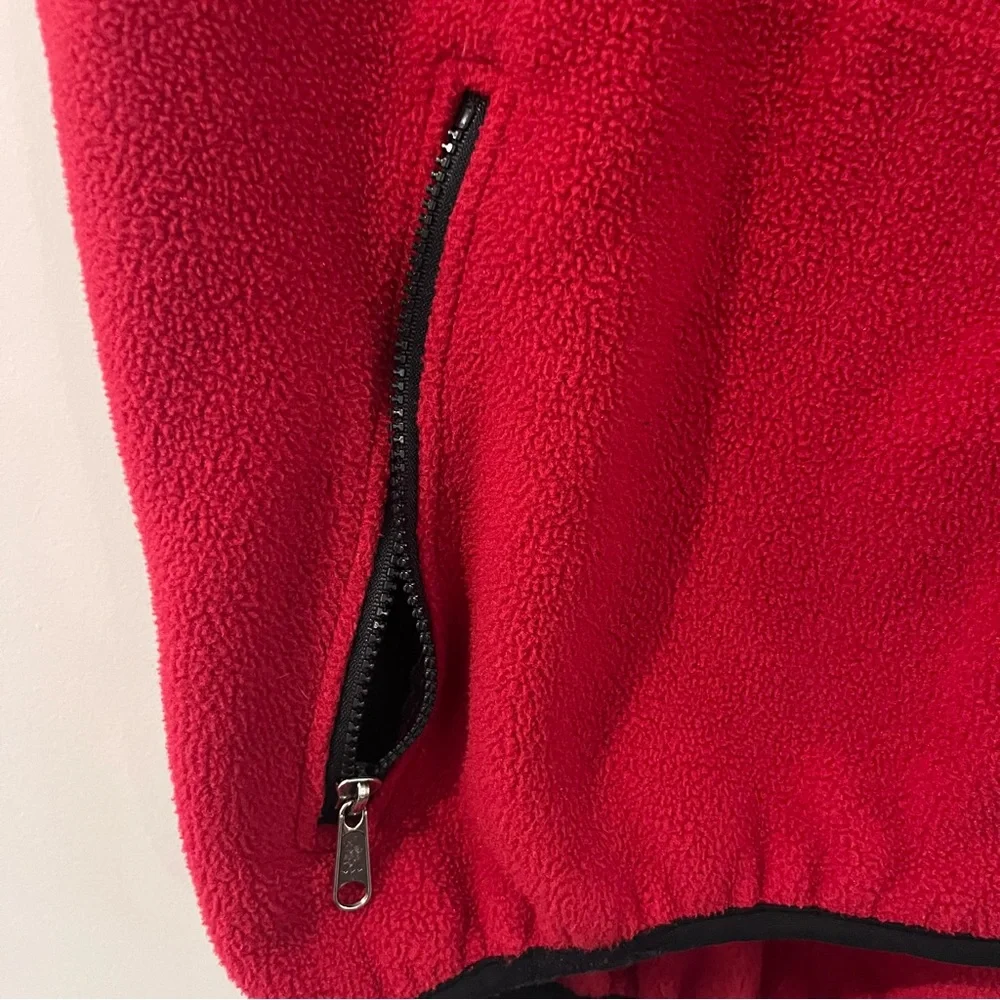The North Face Red Fleece Vest vintage size xl with pockets